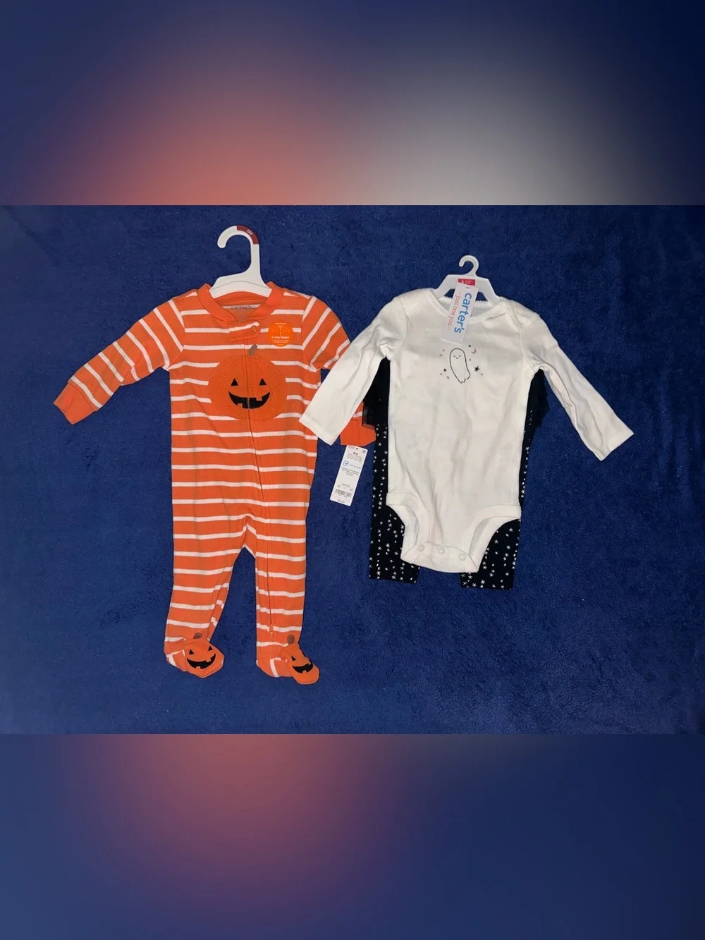 Carter’s Baby First Halloween Long Sleeve Bodysuit Tutu Lot of 3 6M NWT